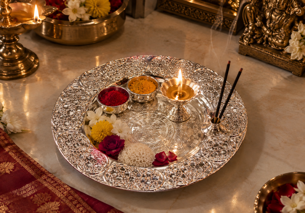 Swastik Pooja Thali