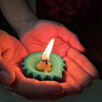 Silicone diya close up