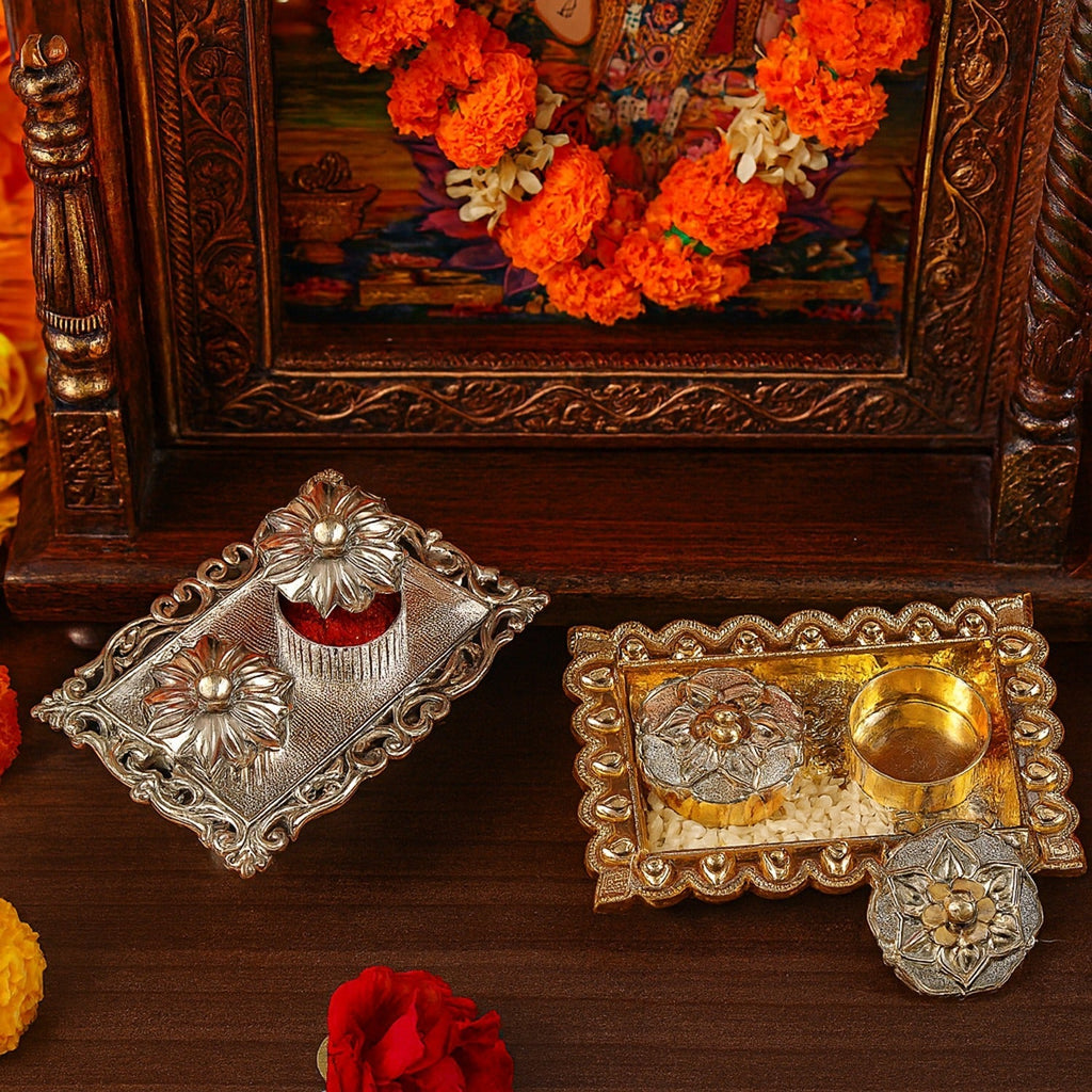 Roli chawal tray detail