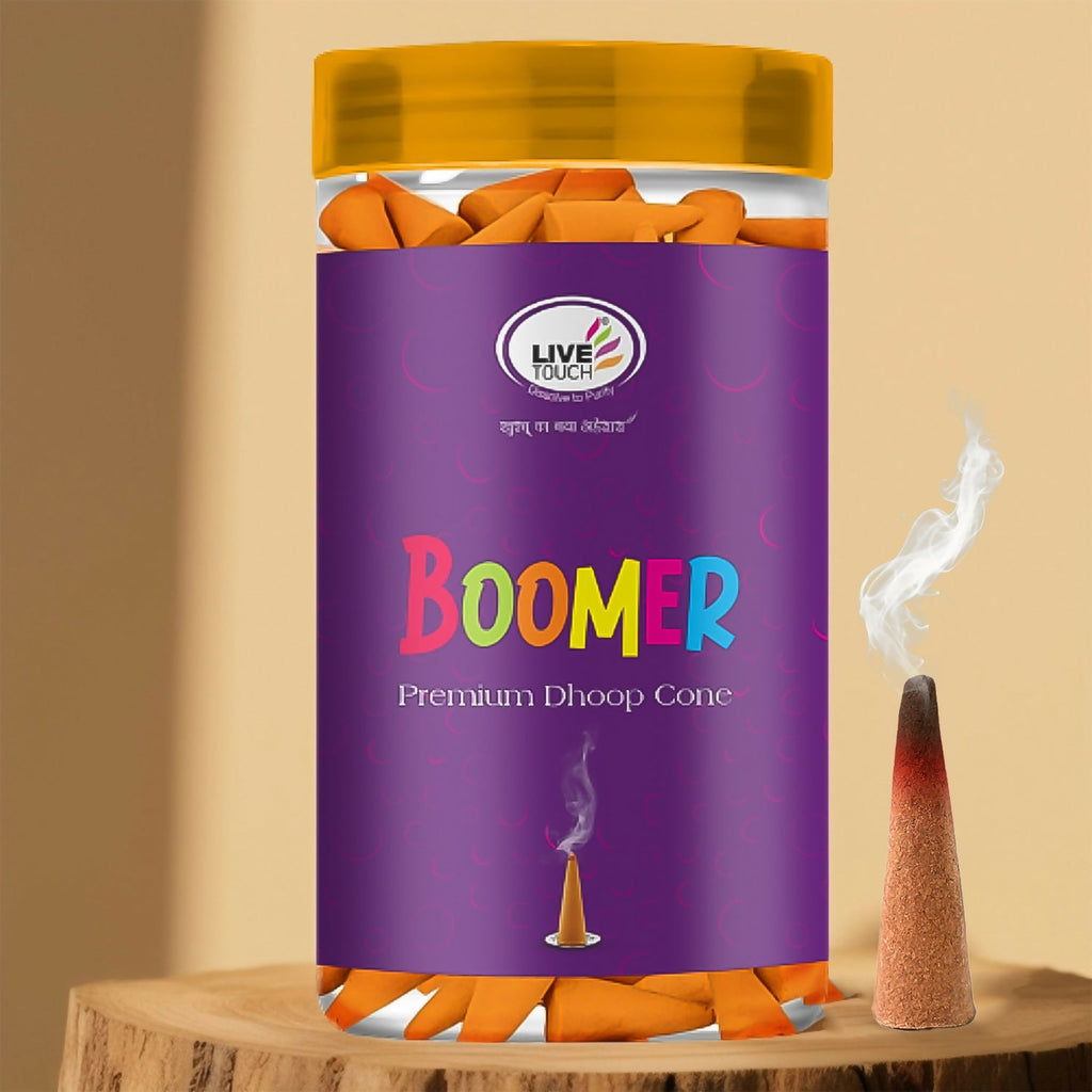 Natural resin dhoop cones for pooja