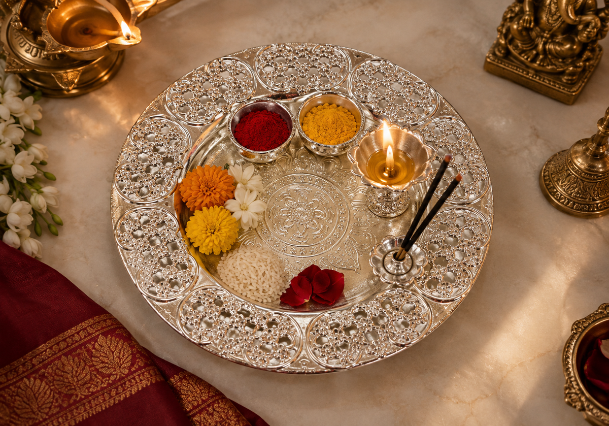 Swastik Pooja Thali