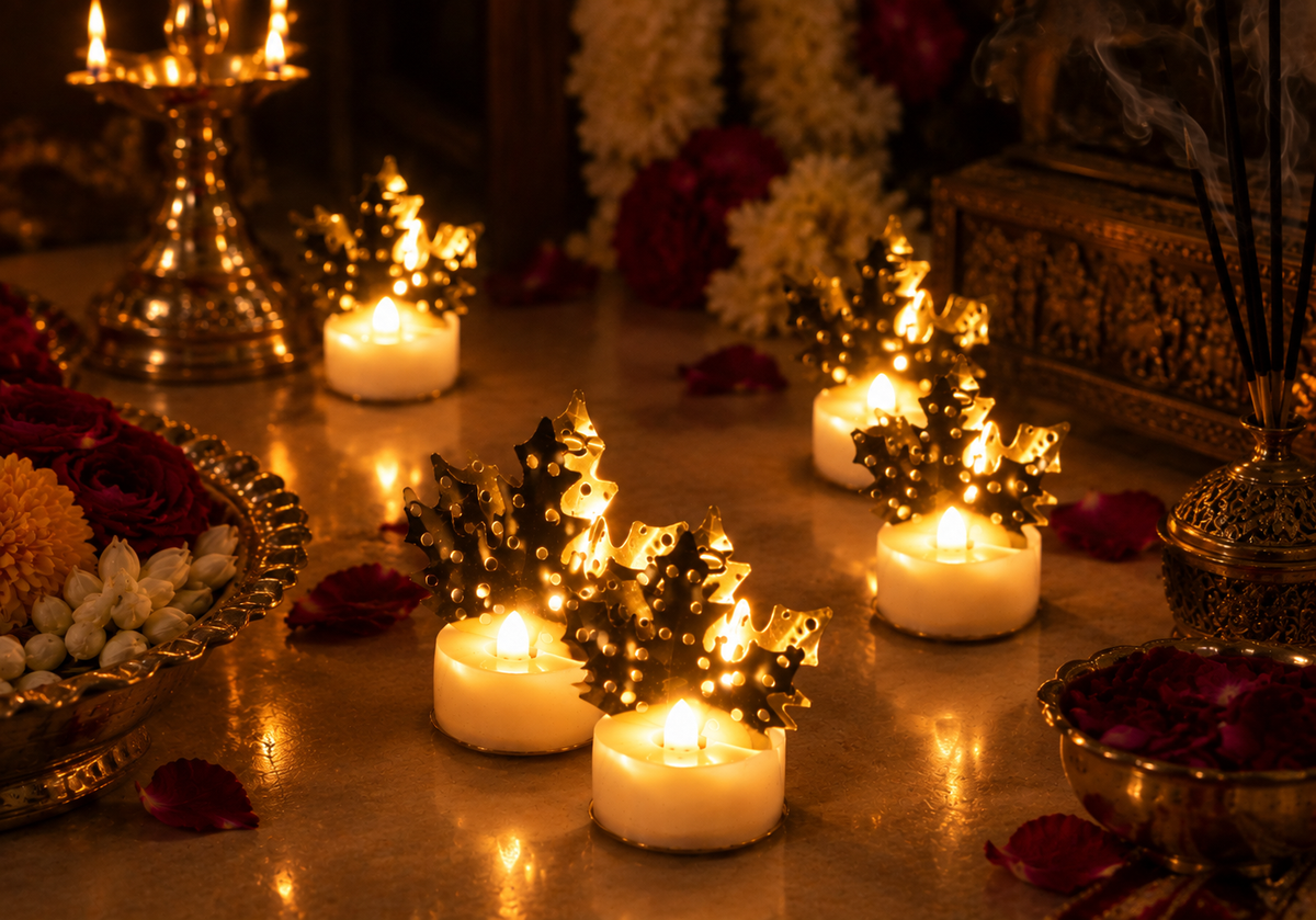Leaf Diya Lamp