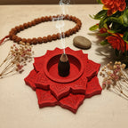 Lotus diya flat view showing petals