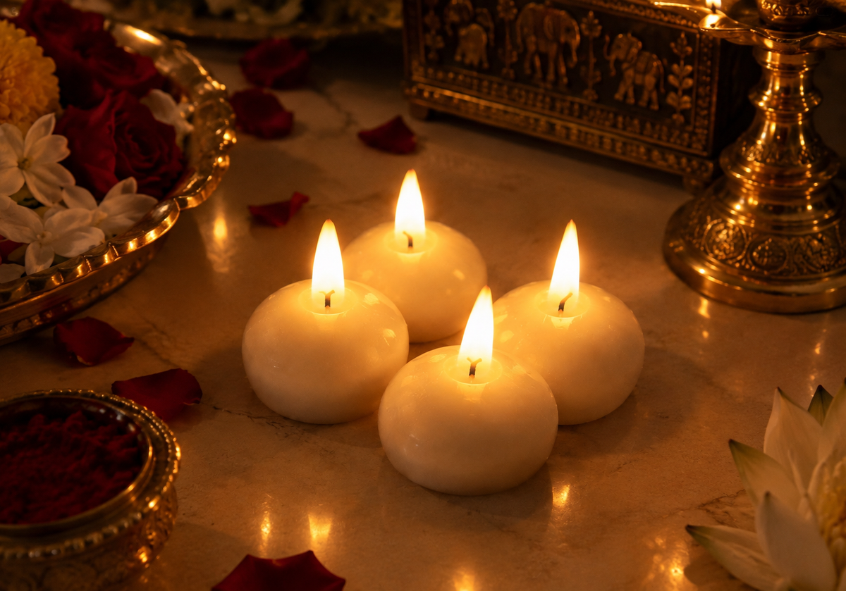 LED Floating Lotus Candles