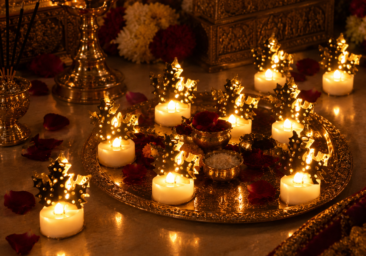Leaf Diya Lamp