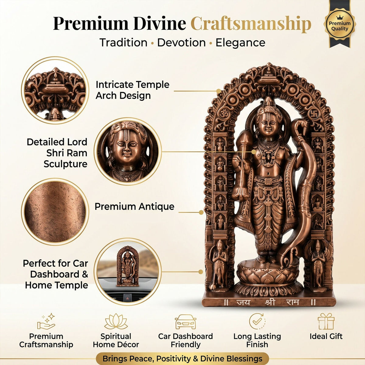 Shri Ram idol size