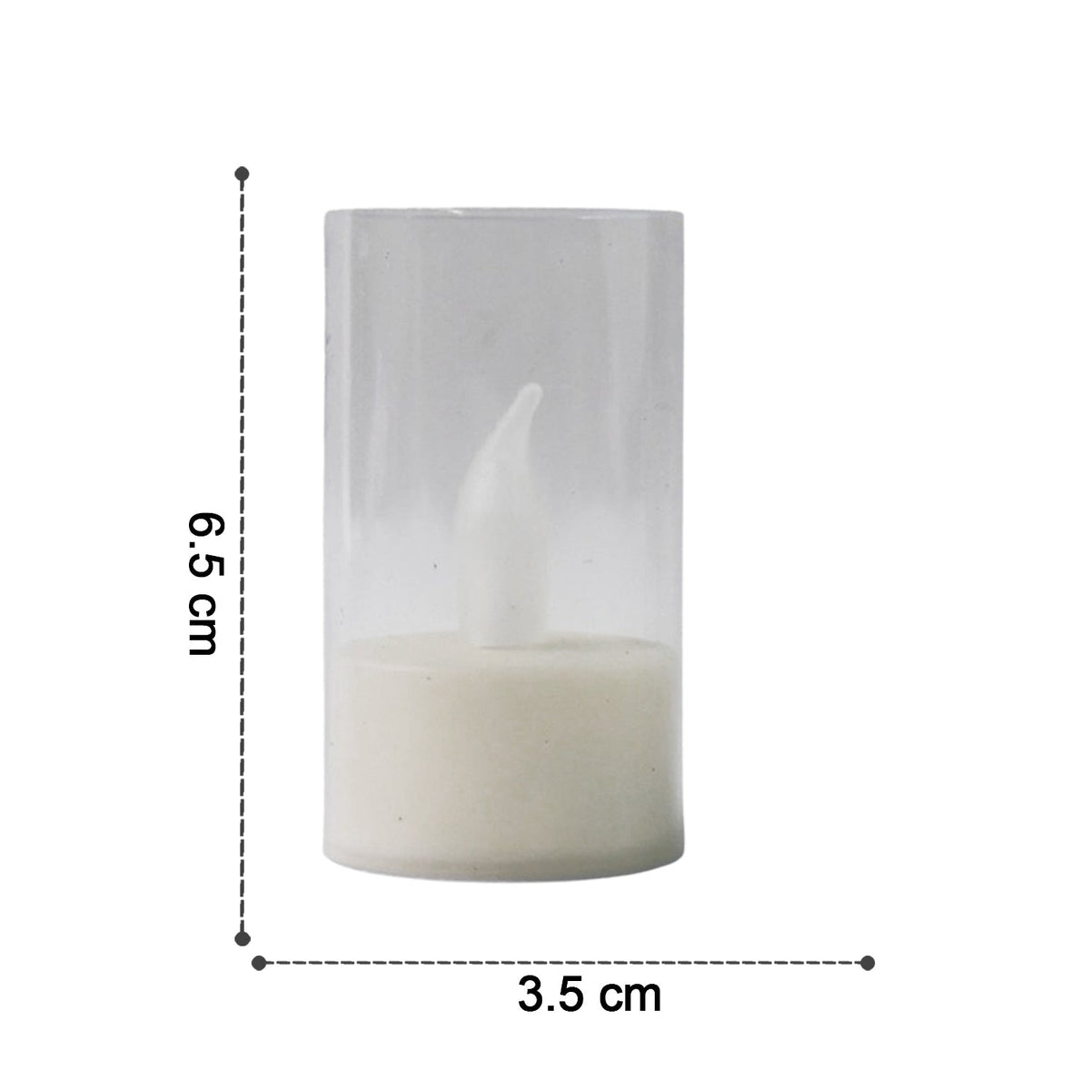 LED flameless candle dimensions