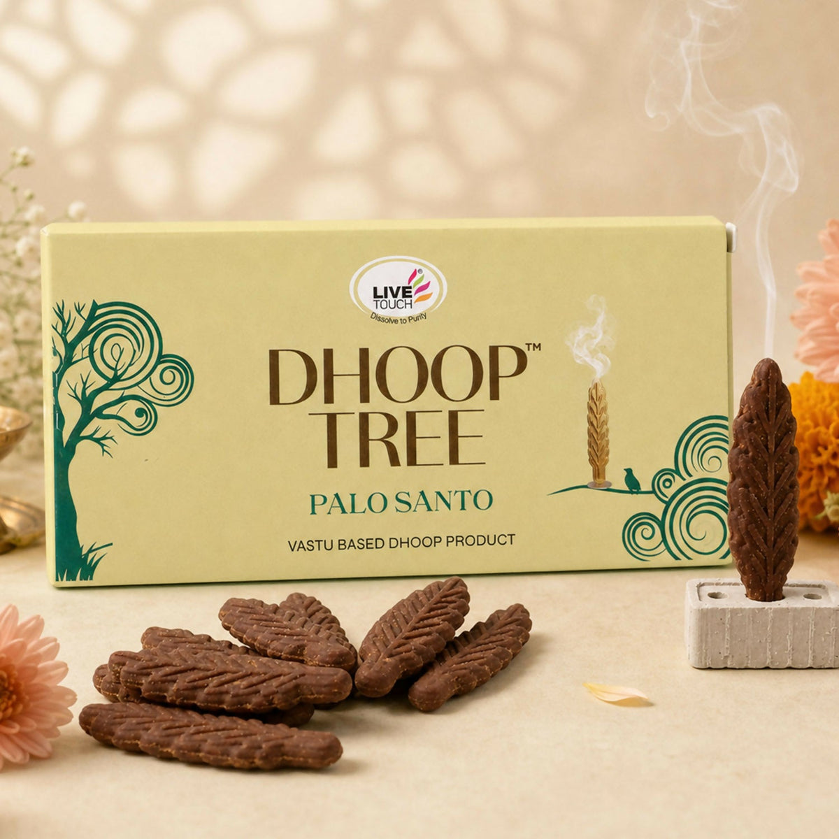 Palo santo dhoop burning