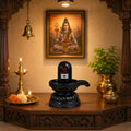 Shivling idol with decorative base