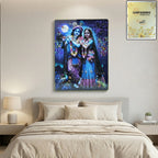 Radha Krishna moonlight wall frame