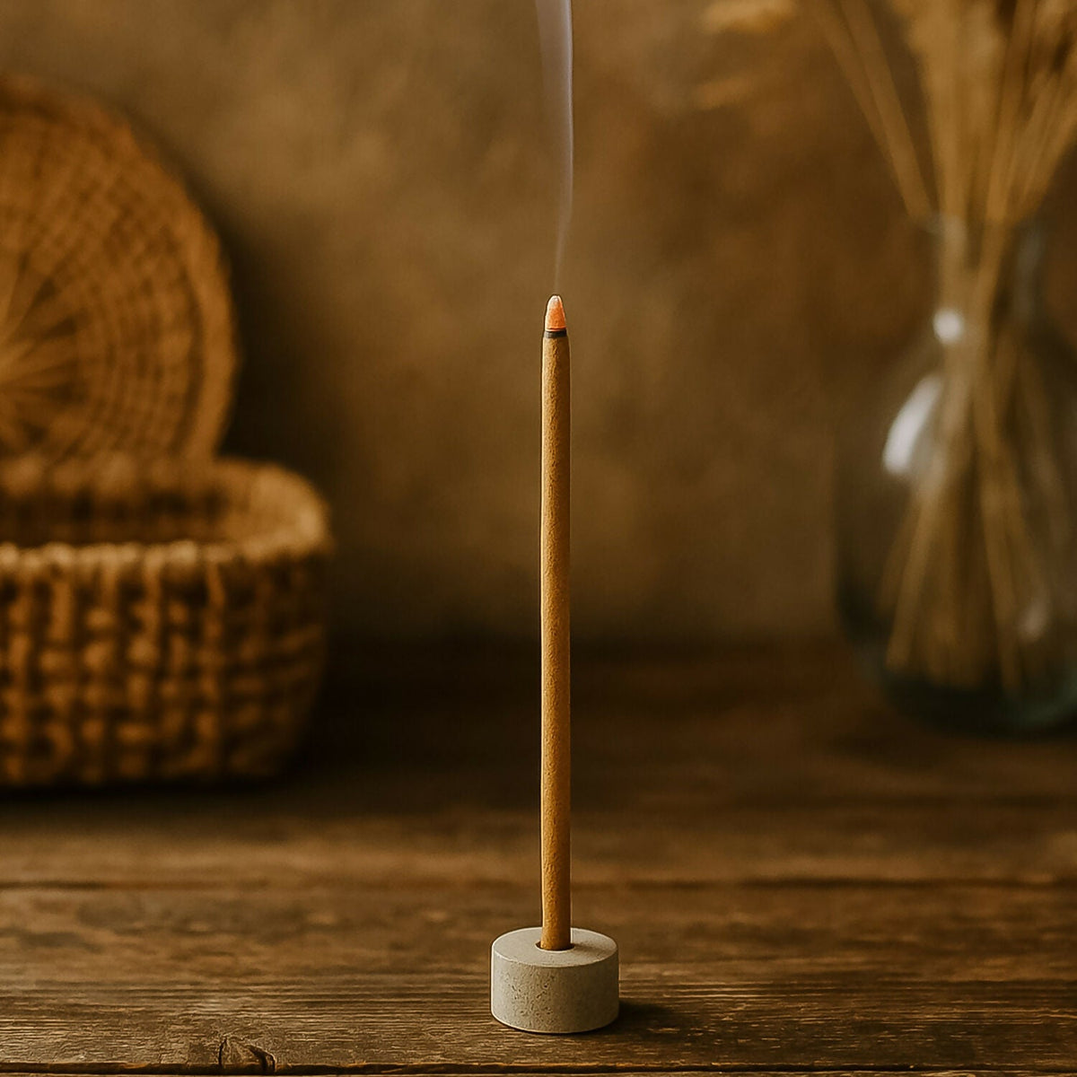 Kesar dhoop stick burning