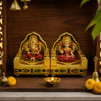 Rajwadi sinhasan meena enamel detail