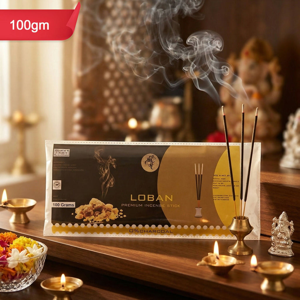 Loban incense burning